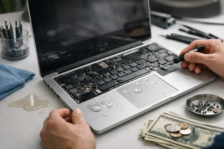 Liquid Damaged MacBook Repair Cost Explained
